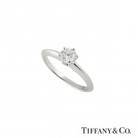Tiffany & Co. Tiffany Setting Band Ring 0.45ct G/VS1